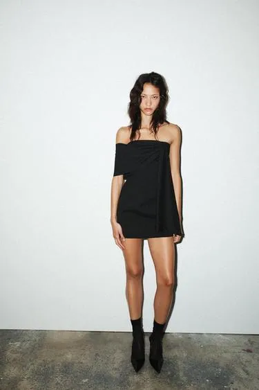 STRAPLESS SHORT DRESS