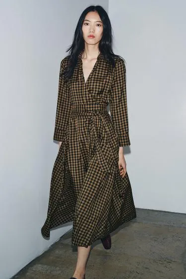 Платье-рубашка в клетку — ZW COLLECTION