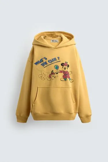 7–14 лет/ худи с принтами PLUTO и MICKEY MOUSE HARRY LAMBERT FOR ZARA X DISNEY