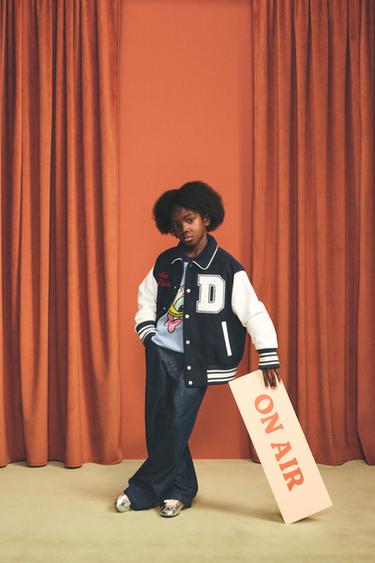 Zara Бомбер VARSITY с вышивкой DONALD DUCK HARRY LAMBERT FOR ZARA X DISNEY