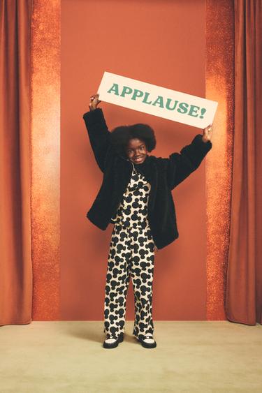 Zara Куртка-бомбер из искусственного меха HARRY LAMBERT FOR ZARA X DISNEY