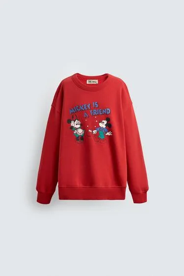 Толстовка с принтом MINNIE + MICKEY MOUSE HARRY LAMBERT FOR ZARA X DISNEY