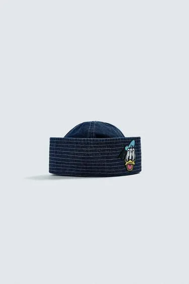Джинсовая шапка с нашивкой DONALD DUCK HARRY LAMBERT FOR ZARA X DISNEY