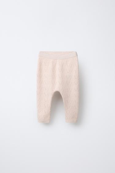 Zara Трикотажные брюки из хлопка и шерсти