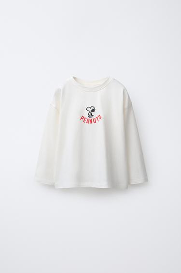 Zara Футболка с вышивкой SNOOPY PEANUTS™ купить с доставкой.