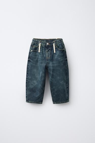 Zara Джинсы BALLOON с эффектом потертости