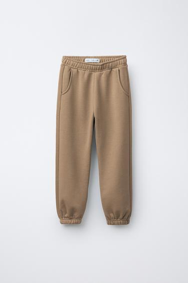 Zara Базовые брюки-джоггеры из мягкой ткани купить с доставкой.