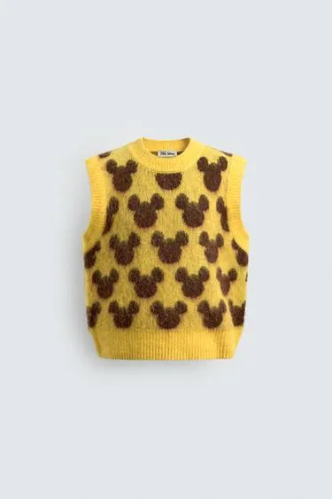 Трикотажный жилет с силуэтом микки HARRY LAMBERT FOR ZARA X DISNEY