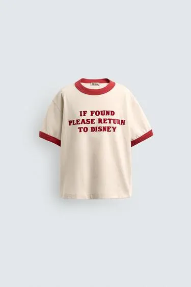2-6 лет/ футболка с текстом HARRY LAMBERT FOR ZARA X DISNEY