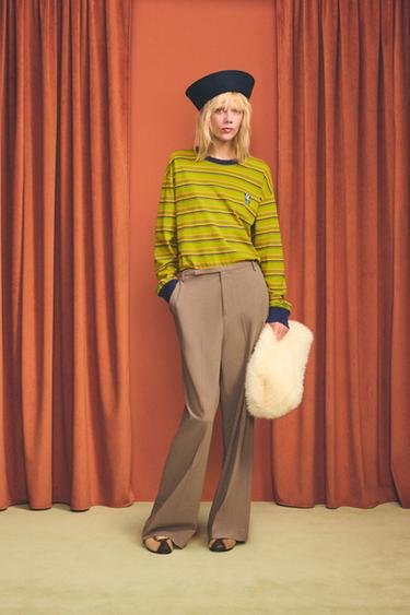 Zara Футболка в полоску с нашивкой DAISY DUCK HARRY LAMBERT FOR ZARA X DISNEY