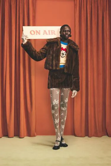 Чулки с цветочным кружевом HARRY LAMBERT FOR ZARA X DISNEY
