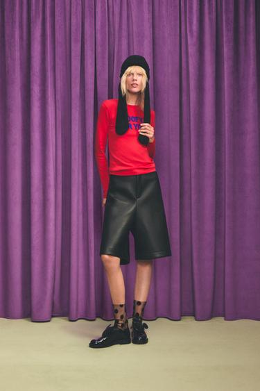 Zara Высокие носки из тюля в горошек HARRY LAMBERT FOR ZARA X DISNEY