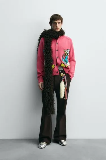 Шерстяной кардиган DONALD DUCK HARRY LAMBERT FOR ZARA X DISNEY
