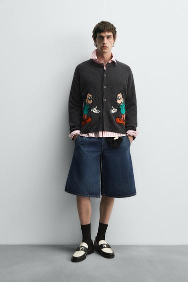 Zara Джинсовые шорты-бермуды HARRY LAMBERT FOR ZARA X DISNEY купить с доставкой.