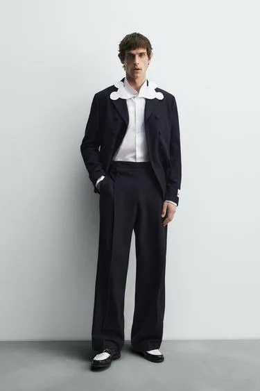 Рубашка с воротником в форме силуэта микки мауса HARRY LAMBERT FOR ZARA X DISNEY