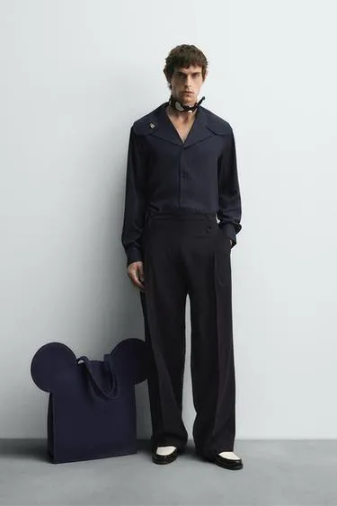 FLOWING SHIRT WITH PETER PAN COLLAR HARRY LAMBERT FOR ZARA X DISNEY- Заказать в России
