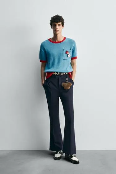 Трикотажная футболка с контрастной отделкой HARRY LAMBERT FOR ZARA X DISNEY