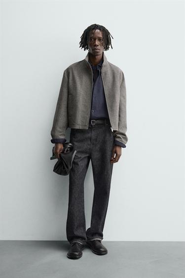 Zara Куртка-рубашка «гусиная лапка»