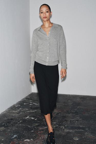 Zara Куртка поло из шерсти и кашемира