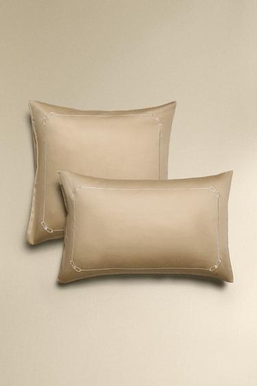 Zara Наволочка из сатина с оборкой