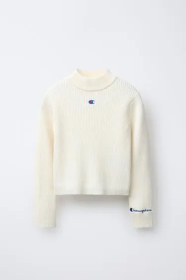 CHAMPION ® X ZARA RIBBED HIGH NECK SWEATER