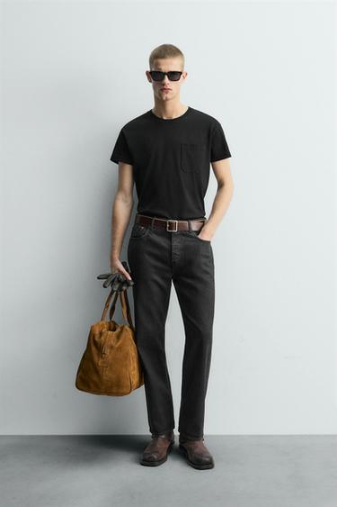 Zara Футболка RELAXED FIT с карманом