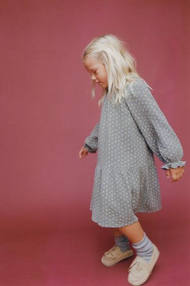 Zara Платье из бамбука с цветочным принтом