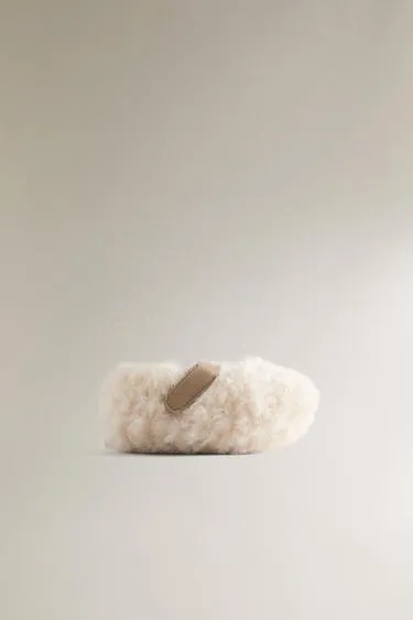 Балетки на меху FAUX SHEARLING