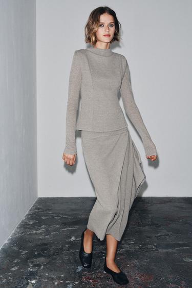 Zara Топ с двойными длинными рукавами