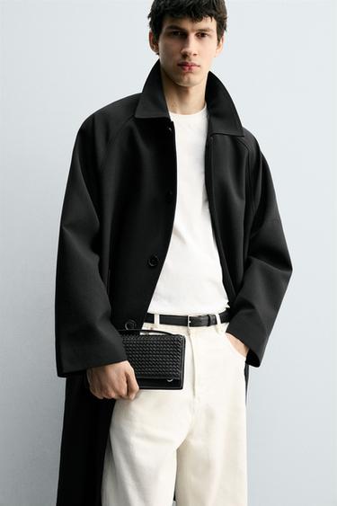 Zara Плетеный кошелек XL