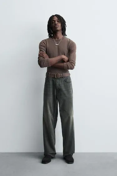 Джинсы BAGGY FIT с перекрученным швом