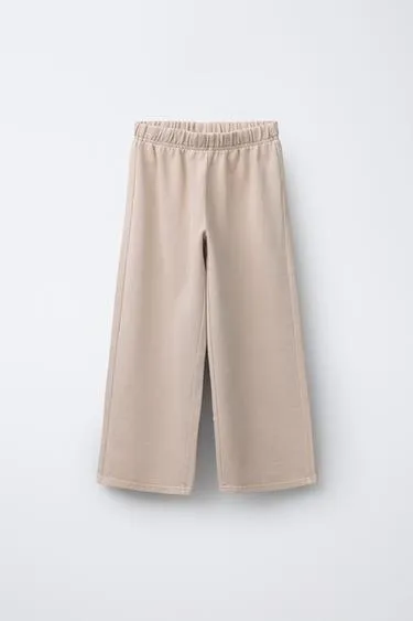 Брюки WIDE LEG с эффектом потертости