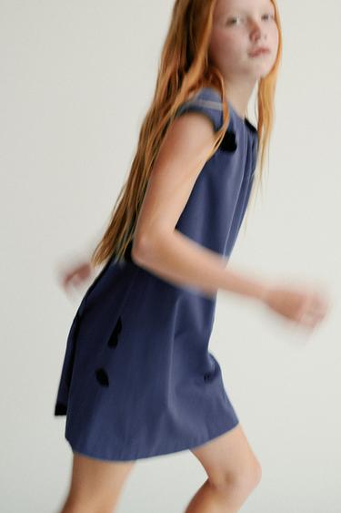 Zara Платье с рельефным цветочным принтом