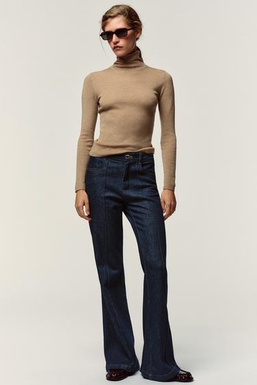 Zara Свитер из шерсти с высоким воротником