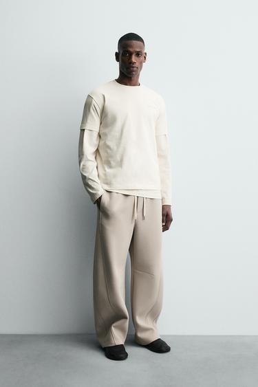 Zara Футболка с рельефной надписью