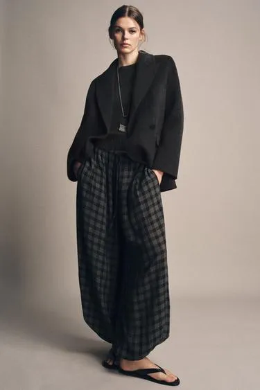 Брюки-бомбашки в клетку — ZW COLLECTION