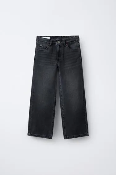 Джинсы WIDE LEG со звездами