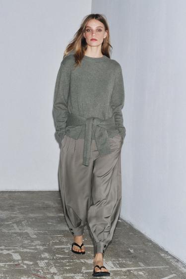 Zara Широкие брюки из шерсти — ZW COLLECTION LIMITED EDITION