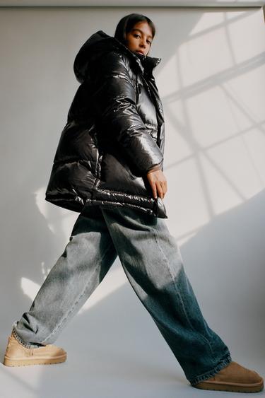 Zara Пуховик с наполнителем из пера и пуха WATER REPELLENT