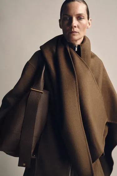 Большая кожаная сумка-мешок