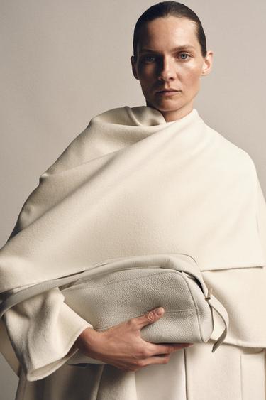 Zara Кожаная сумка с плечевым ремнем