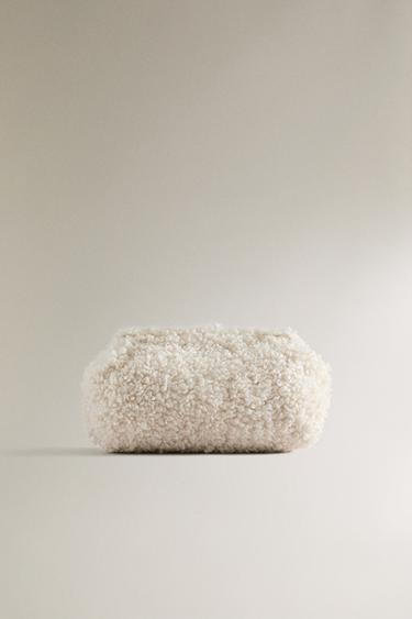 Zara Средняя сумка для стирки из искусственного меха