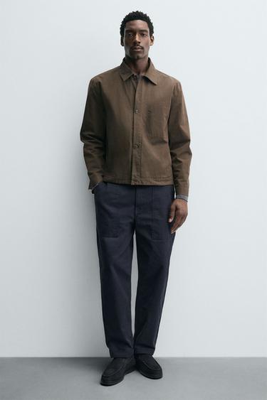 Zara Кожаные лоферы в повседневном стиле