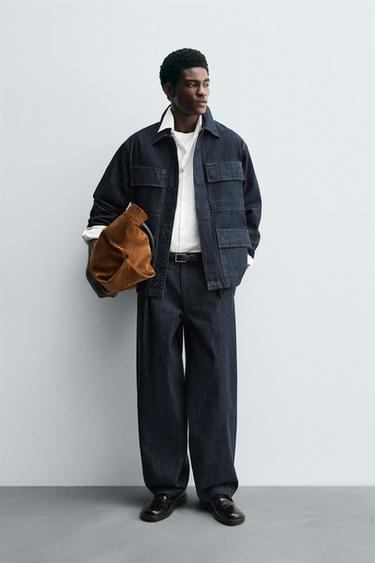 Zara Джинсы чинос BARREL FIT купить с доставкой.