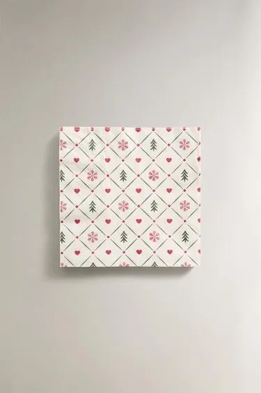 PACK OF PAPER NAPKINS WITH CHRISTMAS DETAILS (PACK OF 20)