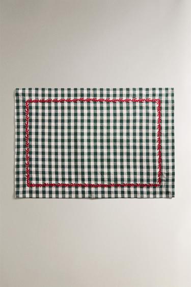 Zara Рождественский клетчатый салфетка