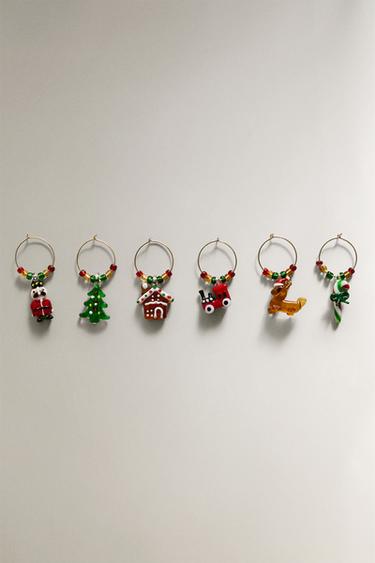 Zara Набор стеклянных рождественских подвесок (набор из 6 штук)