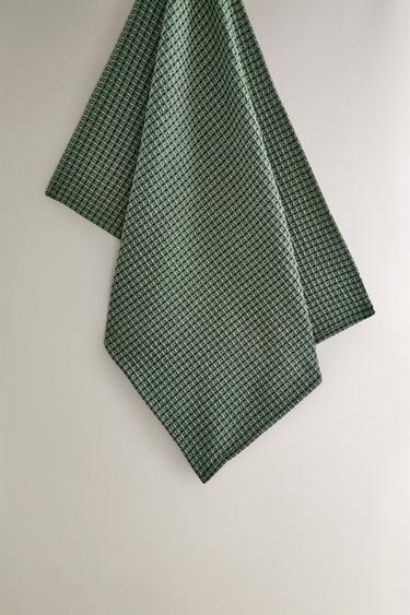 Zara Хлопковое полотенце для посуды с вязаным рисунком рождественское