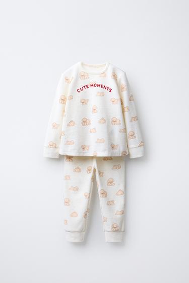 Zara 2-6 лет/ велюровая пижама с собачками
