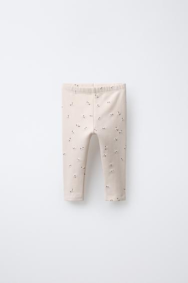 Zara Утепленные легинсы с цветочным принтом